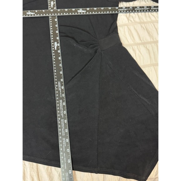 Chico's Travelers Tunic Top Long Sleeve Twist Front Chic Casual Black Size 8 (M) - Picture 6 of 7